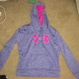 Blue and Pink Under Armour Hoodie